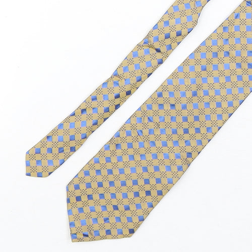 Tom English  Mens Multicoloured Plaids & Checks Silk Pointed Tie One Size
