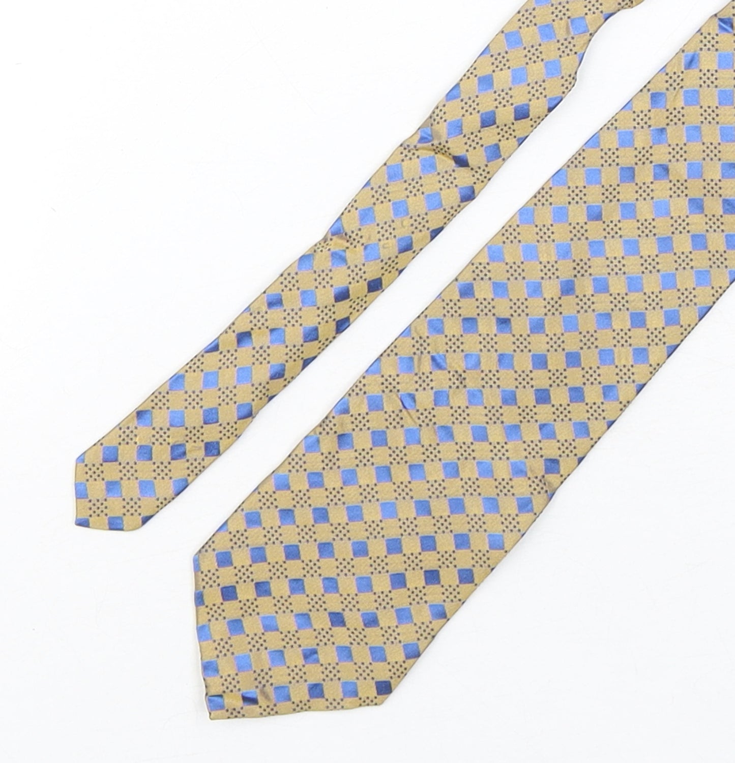 Tom English  Mens Multicoloured Plaids & Checks Silk Pointed Tie One Size