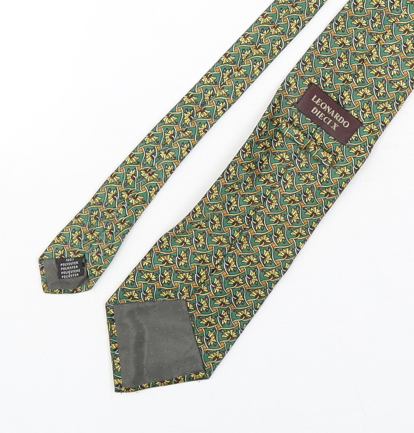 Leonardo Deici x Mens Multicoloured Floral Polyester Pointed Tie One Size