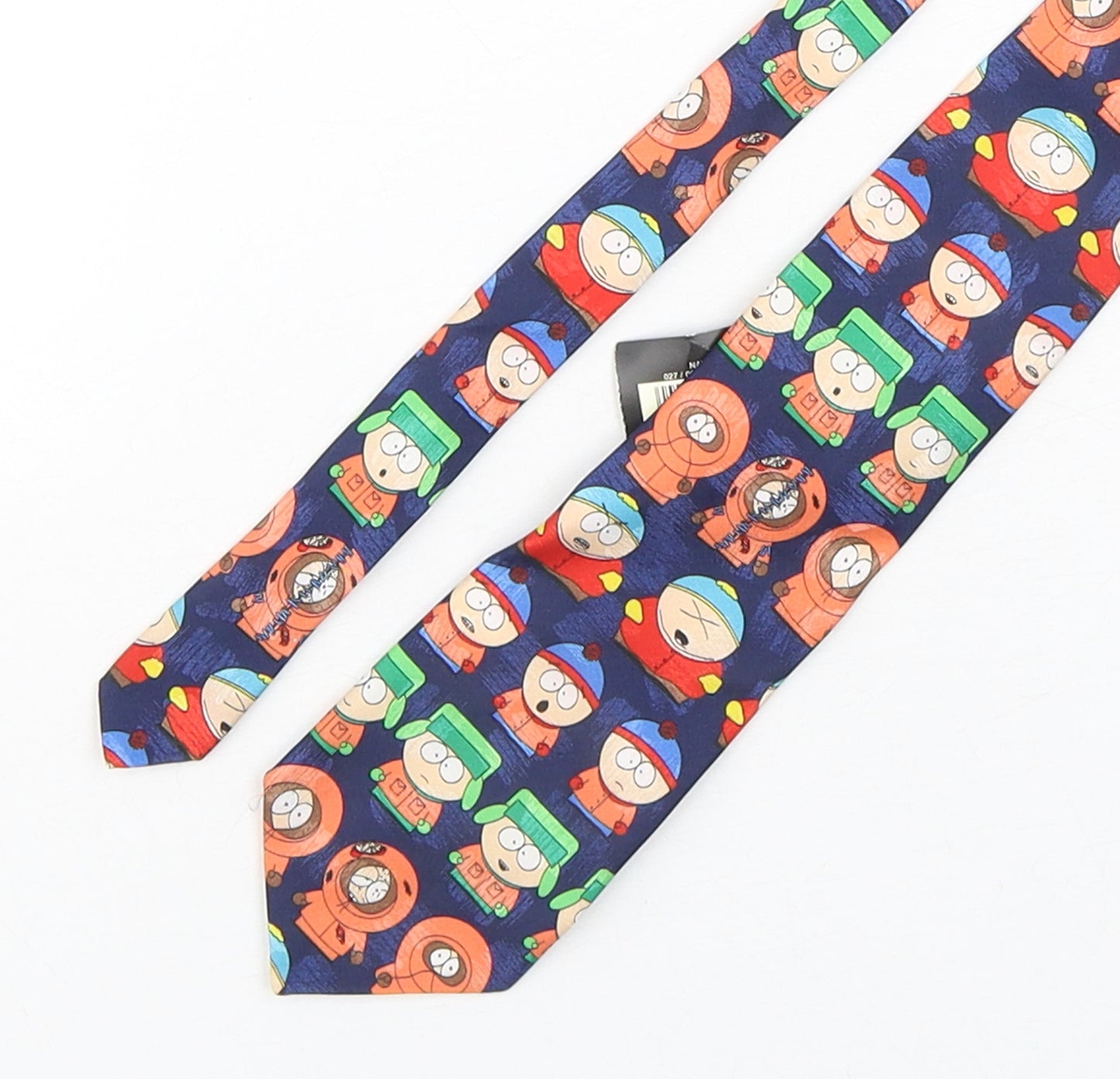 BHS Mens Multicoloured Geometric Polyester Pointed Tie One Size - South Park