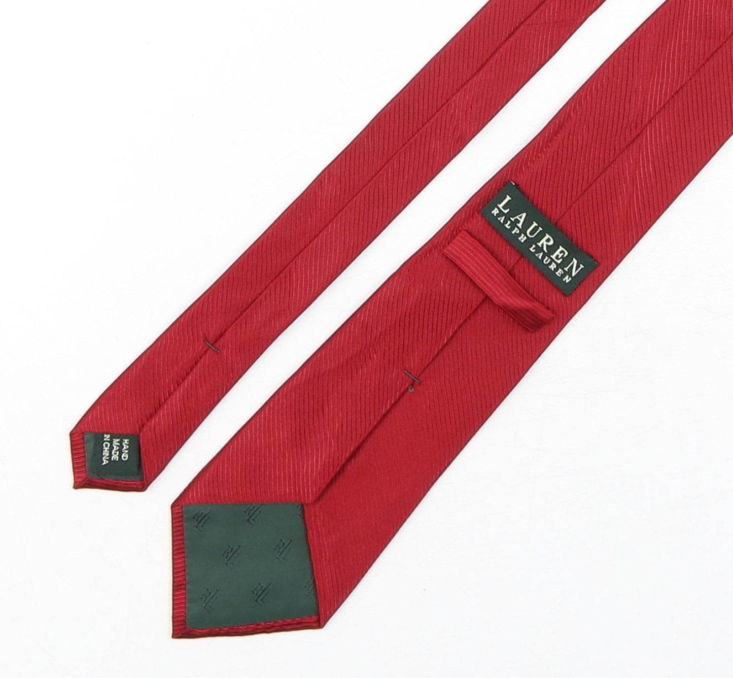 Lauren Ralph Lauren  Mens Red  Silk Pointed Tie One Size