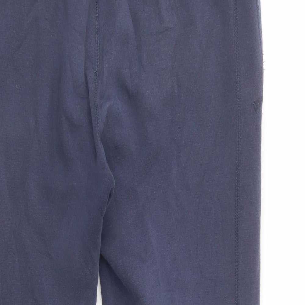 Converse Mens Blue  Cotton Jogger Trousers Size S L30 in Regular Drawstring