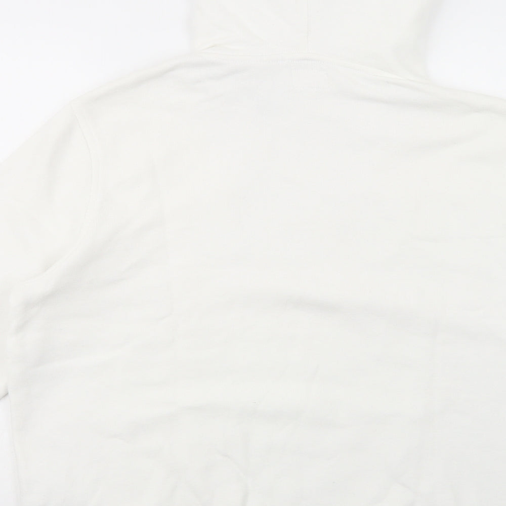 Levi's Mens White  Cotton Pullover Hoodie Size L
