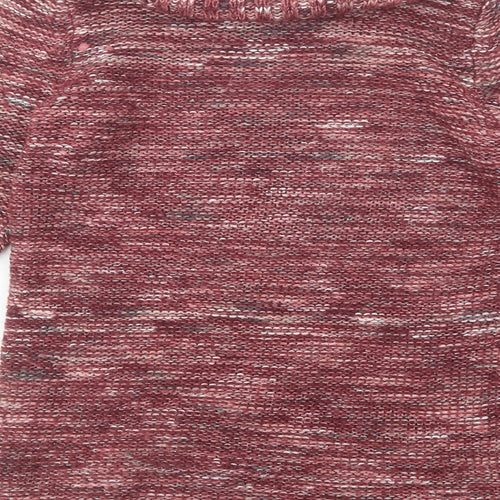 Colours of The World Womens Purple Roll Neck  Acrylic Pullover Jumper Size XS