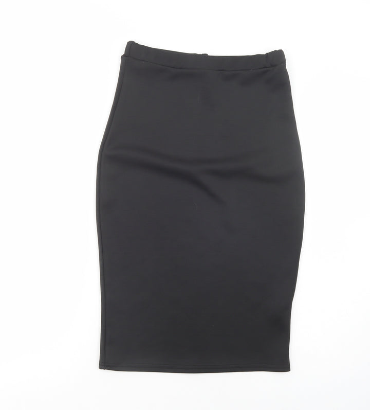 Edge Street Womens Black  Polyester Straight & Pencil Skirt Size 10