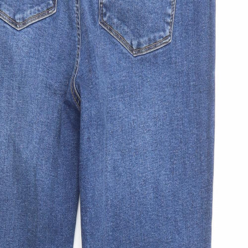 Very Womens Blue  Cotton Straight Jeans Size 29 in L31 in Regular Button