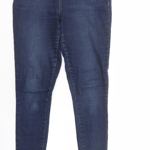 TU Womens Blue  Cotton Skinny Jeans Size 8 L28 in Regular Button