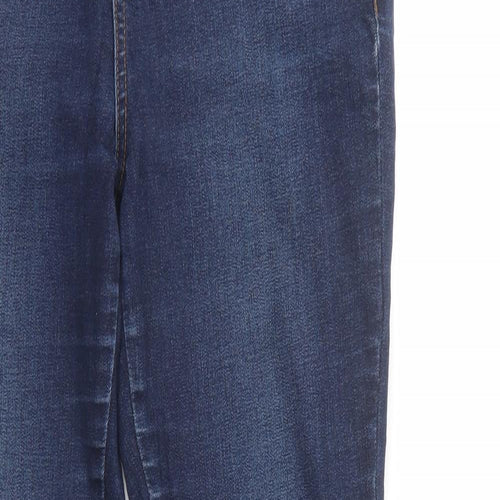 TU Womens Blue  Cotton Skinny Jeans Size 8 L28 in Regular Button
