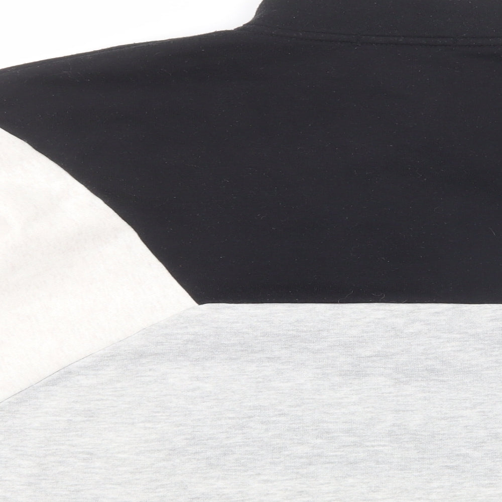 Primark Womens Grey Colourblock Polyester Pullover Sweatshirt Size S  Snap