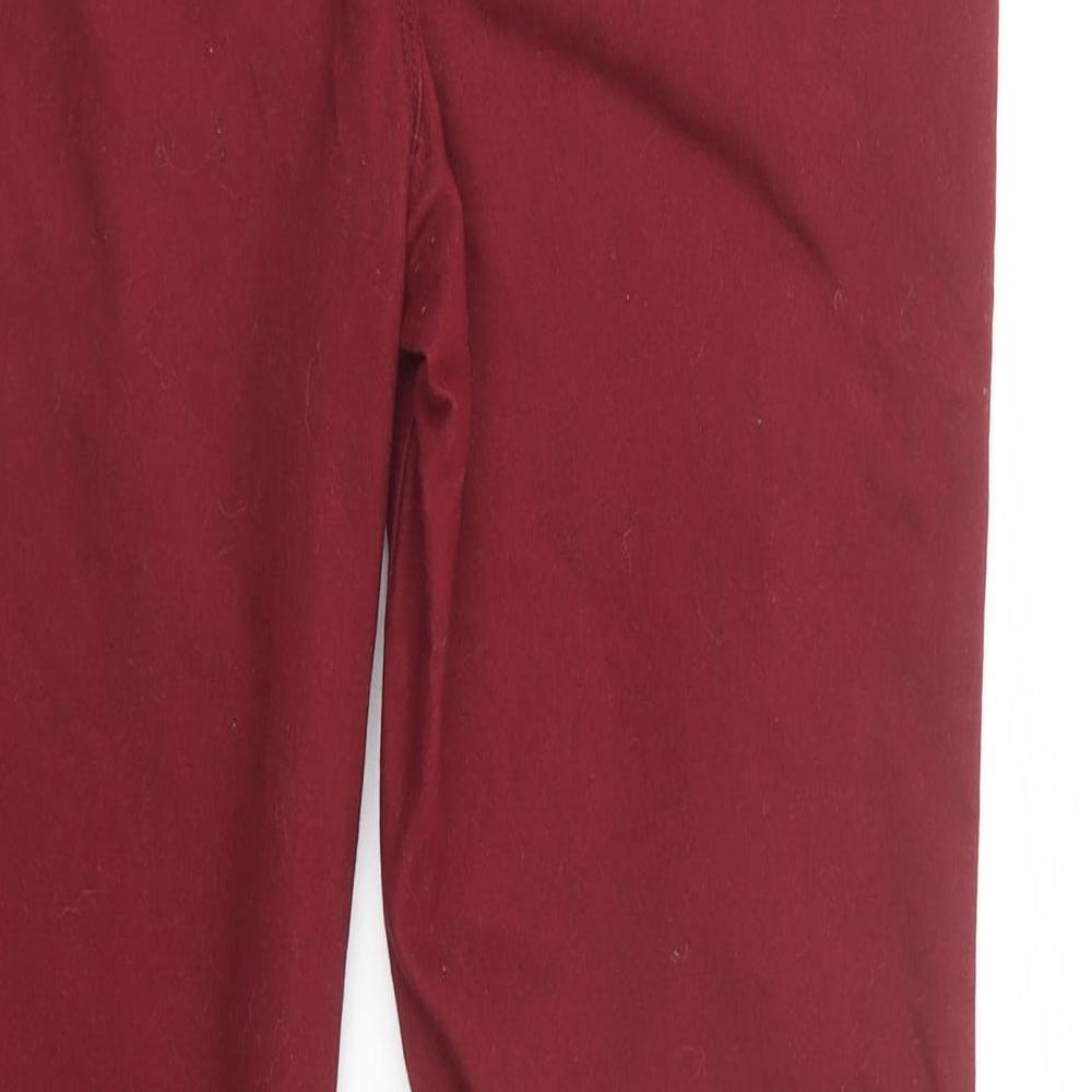 Matalan Womens Red  Cotton Jegging Jeans Size 10 L29 in Regular