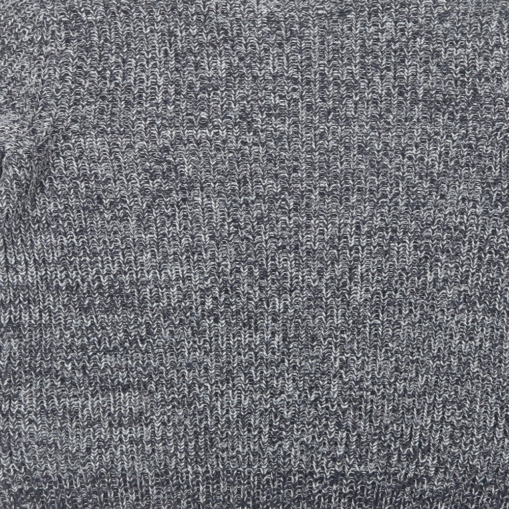 H&M Womens Blue Crew Neck  Acrylic Pullover Jumper Size S