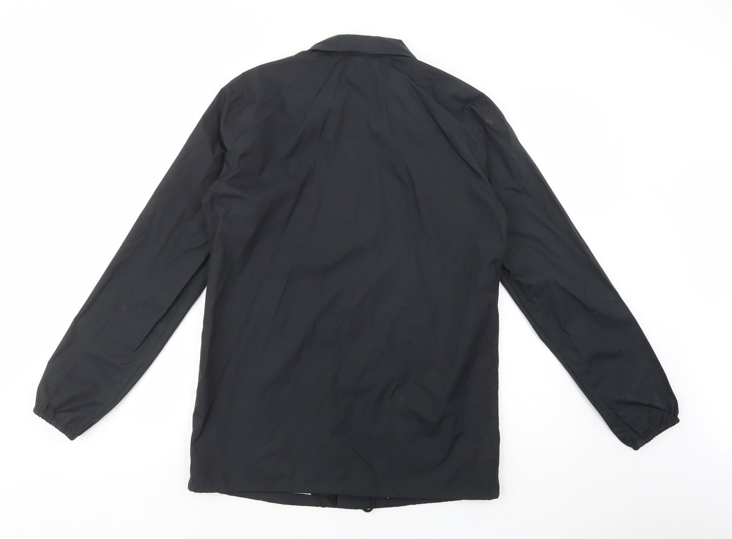 New Look Mens Black   Windbreaker Jacket Size S  Snap