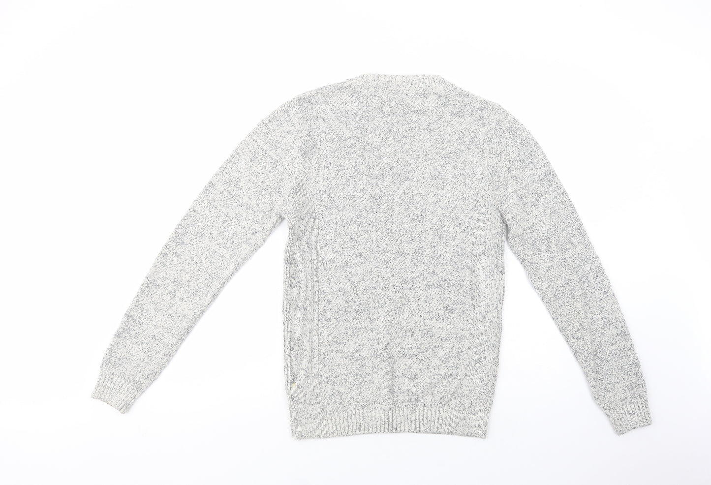 NEXT Mens Grey Crew Neck  Cotton Pullover Jumper Size S