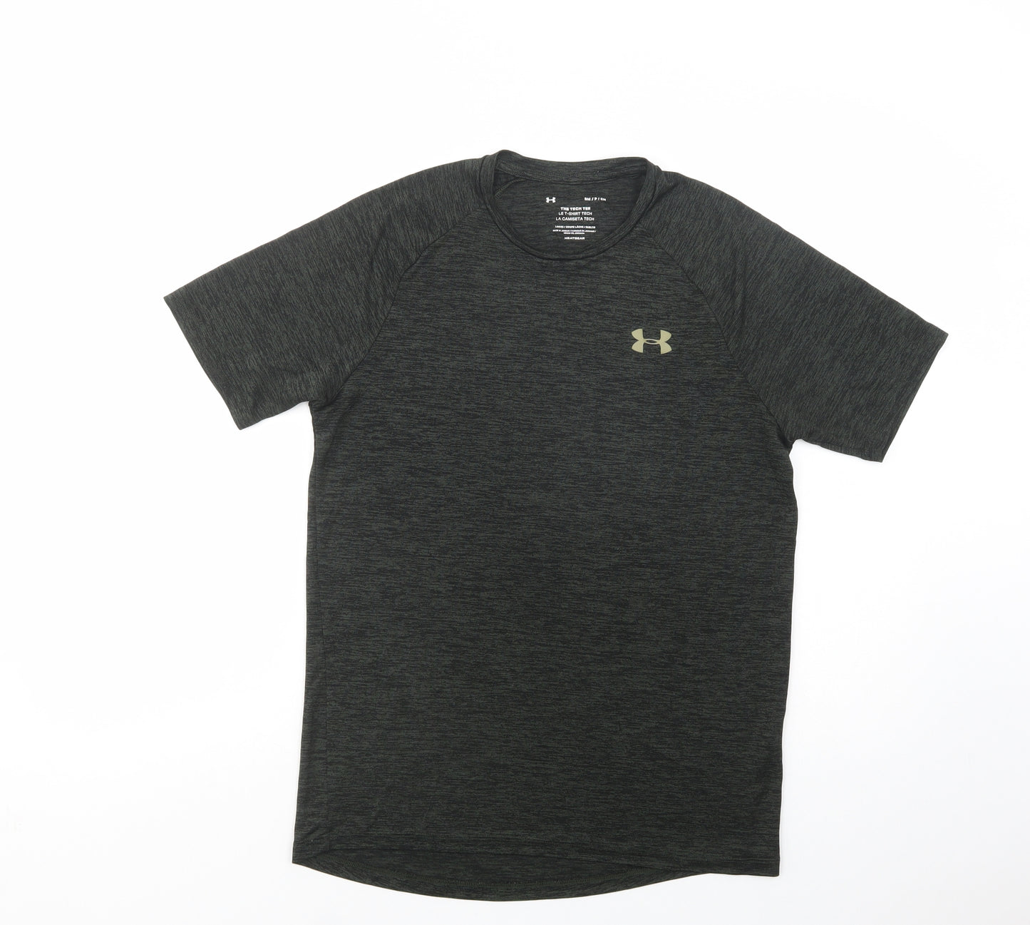 Under armour Mens Green  Polyester  T-Shirt Size S Crew Neck