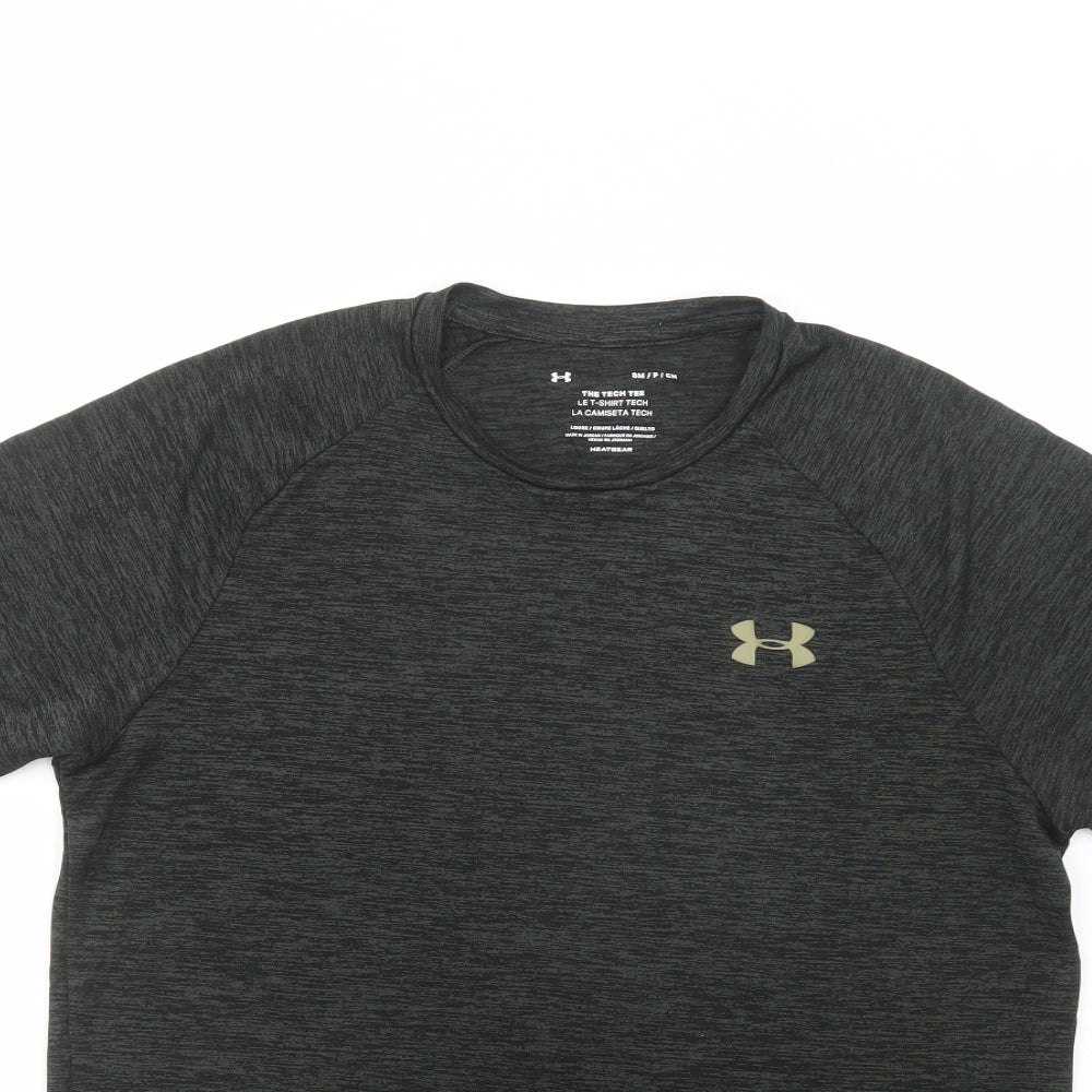 Under armour Mens Green  Polyester  T-Shirt Size S Crew Neck