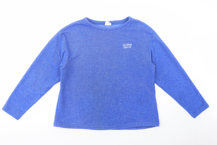 Lee Cooper Womens Blue Polyester Pullover Sweatshirt Size 12 Pullover
