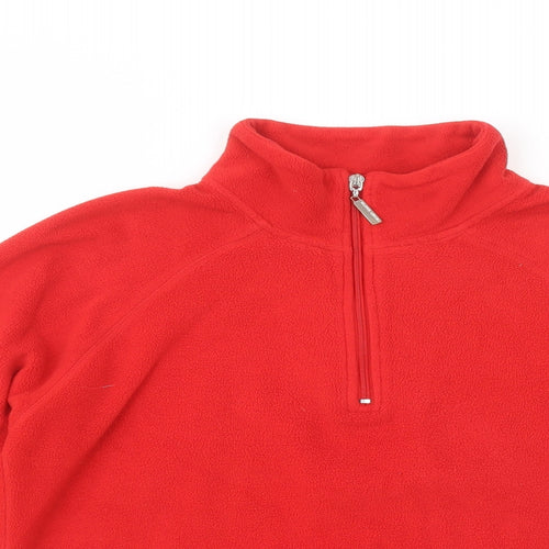 Remain Womens Red  Polyester Pullover Sweatshirt Size S  Zip