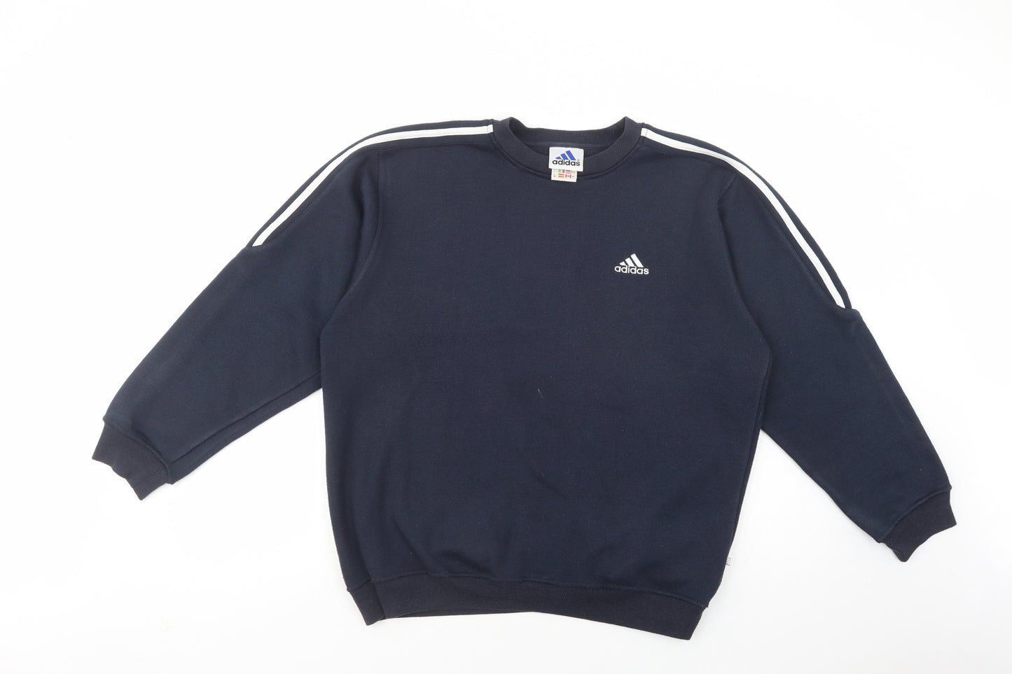 adidas Womens Blue  Cotton Pullover Sweatshirt Size 14  Pullover