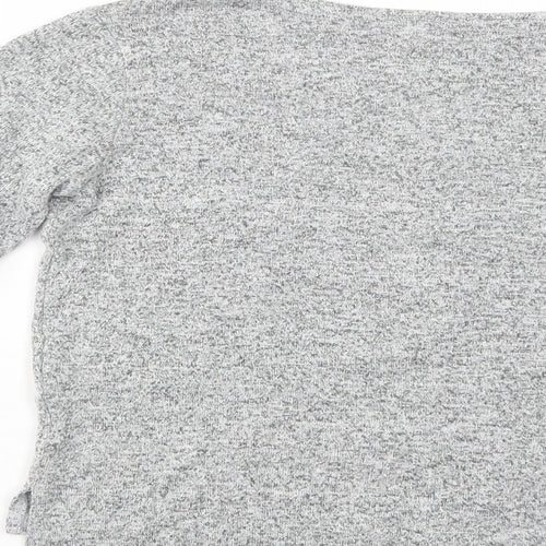 Primark Girls Grey Crew Neck  Viscose Henley Jumper Size 9-10 Years  Pullover - Dream Big