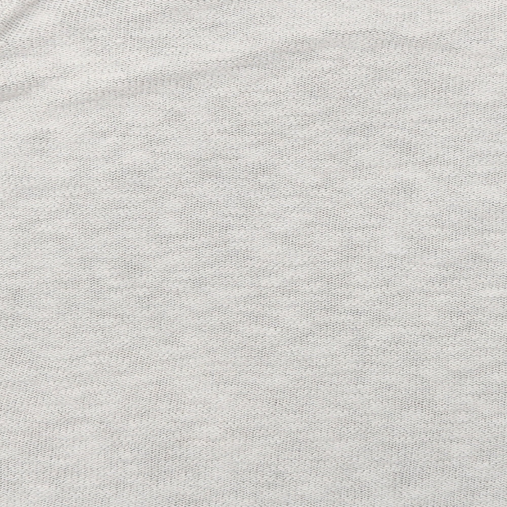 Per Una Womens Grey Crew Neck  Acrylic Pullover Jumper Size 20