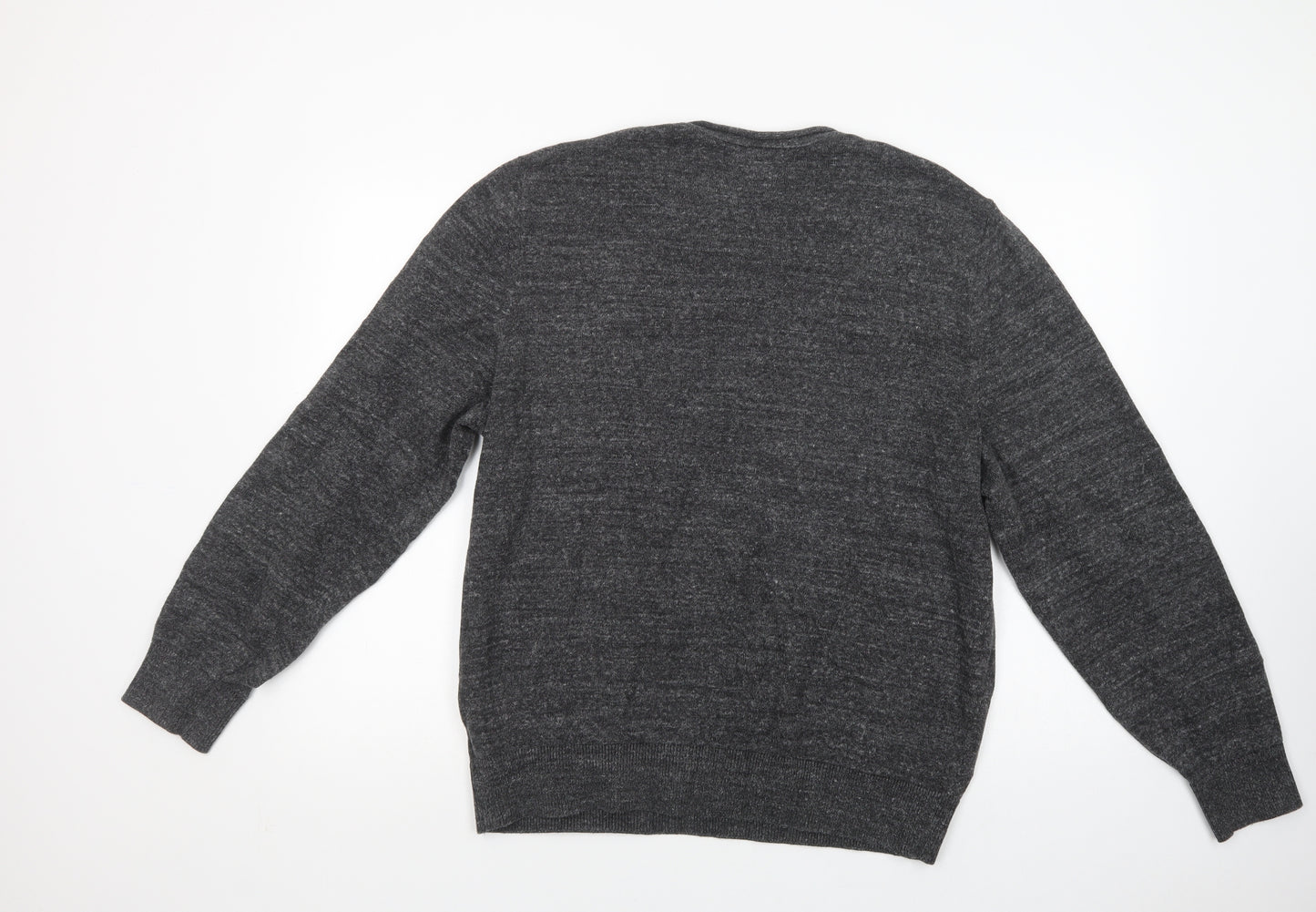 Gap Mens Grey Crew Neck  Cotton Pullover Jumper Size XL