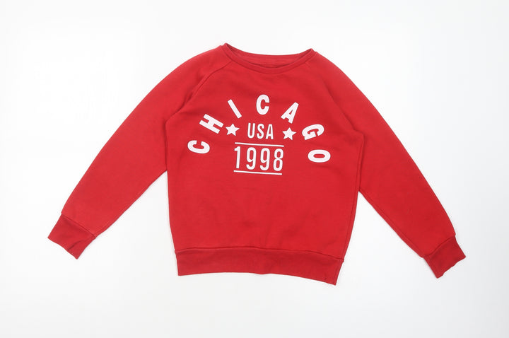 Primark Girls Red  Cotton Pullover Sweatshirt Size 9-10 Years  Pullover - Chicago