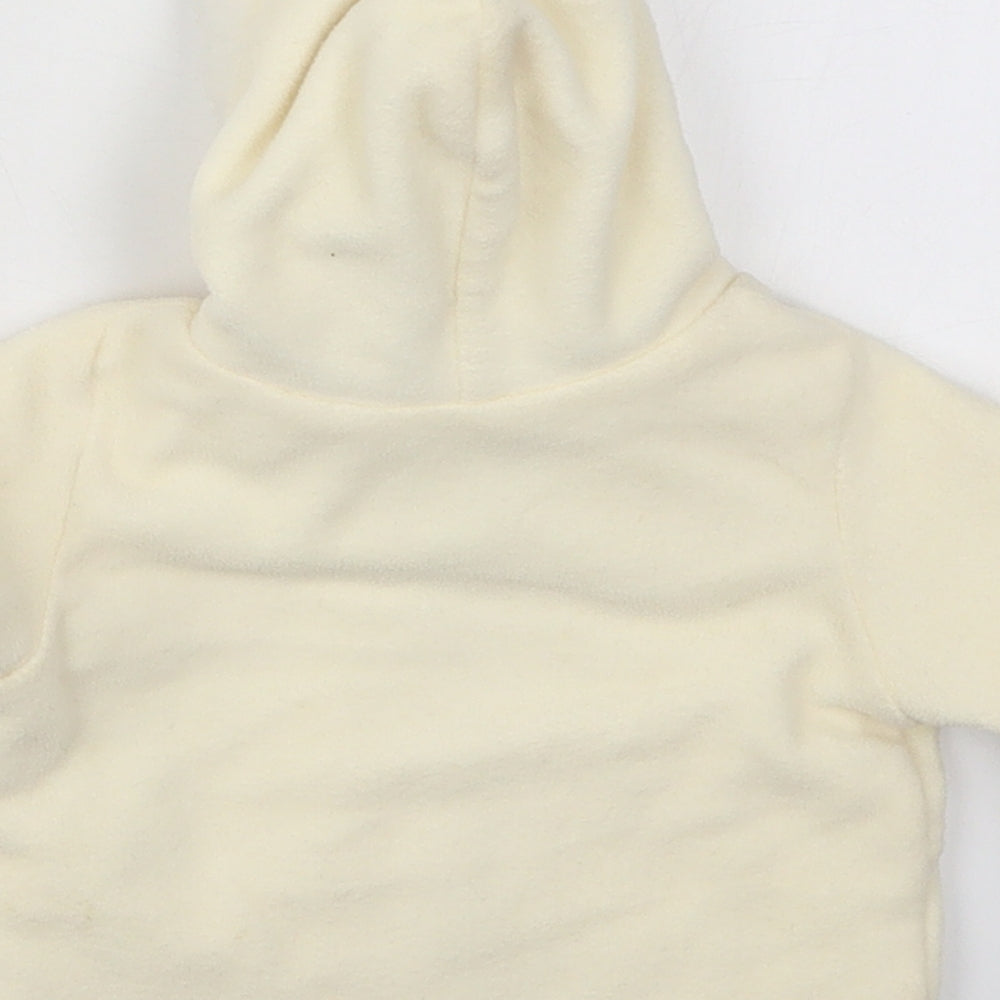 Marks and Spencer Girls Ivory   Jacket  Size Newborn   Zip - Castle