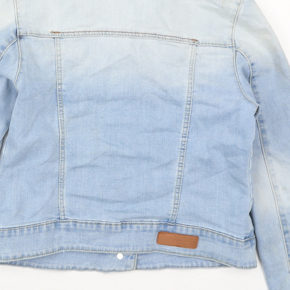 Zara Girls Blue   Jacket  Size 11-12 Years  Button