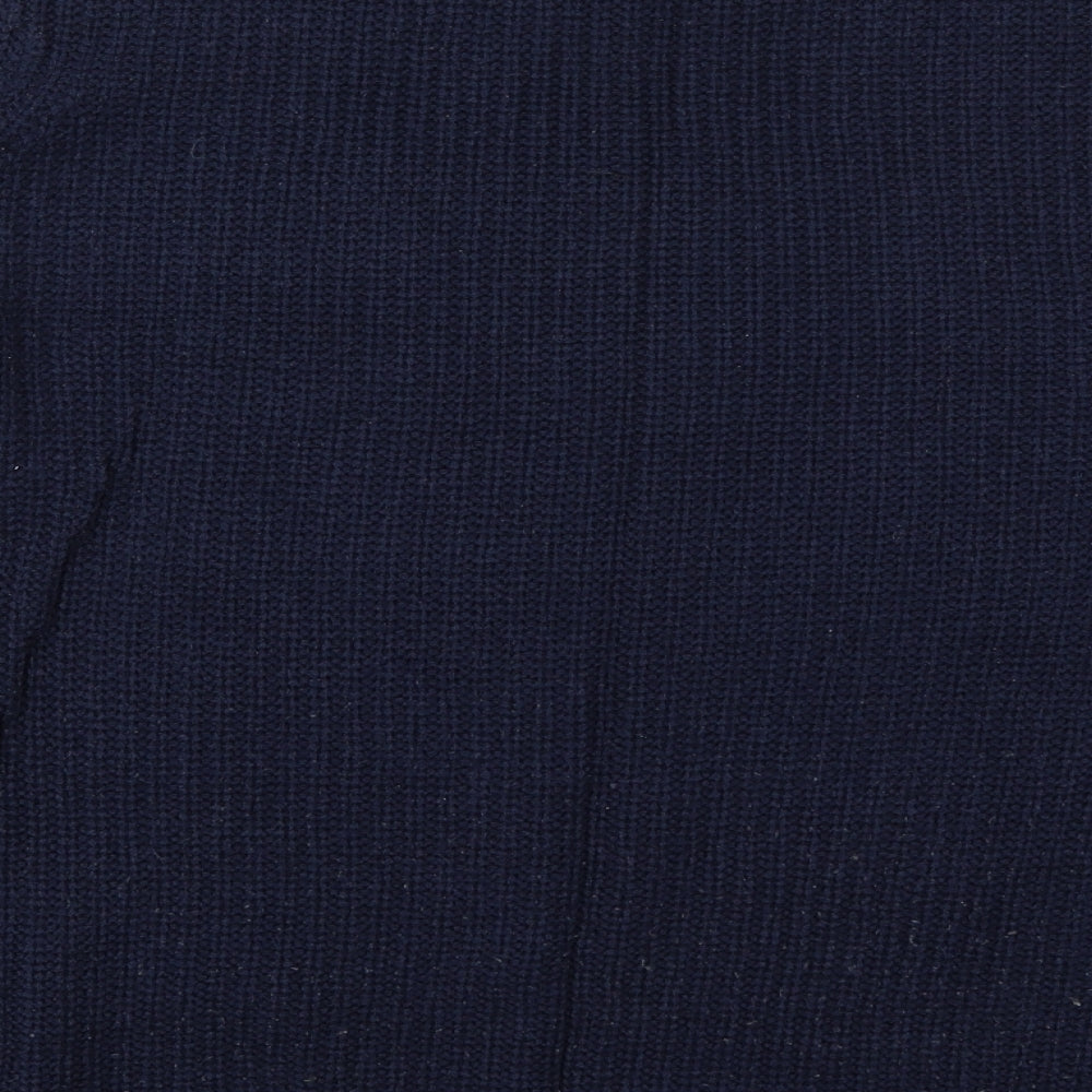 MRP Mens Blue Crew Neck  Acrylic Pullover Jumper Size 2XL