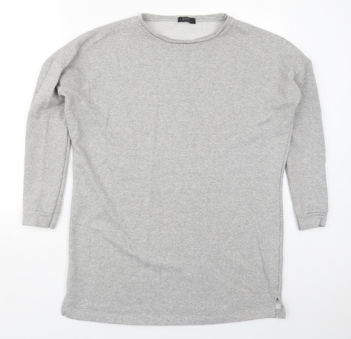 Papaya Womens Grey Polyester Pullover Sweatshirt Size S Pullover