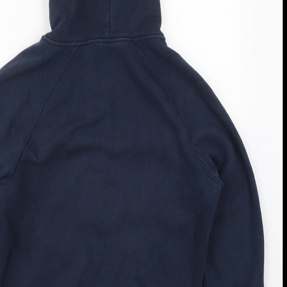 Canterbury Womens Blue  Cotton Full Zip Hoodie Size 10  Zip