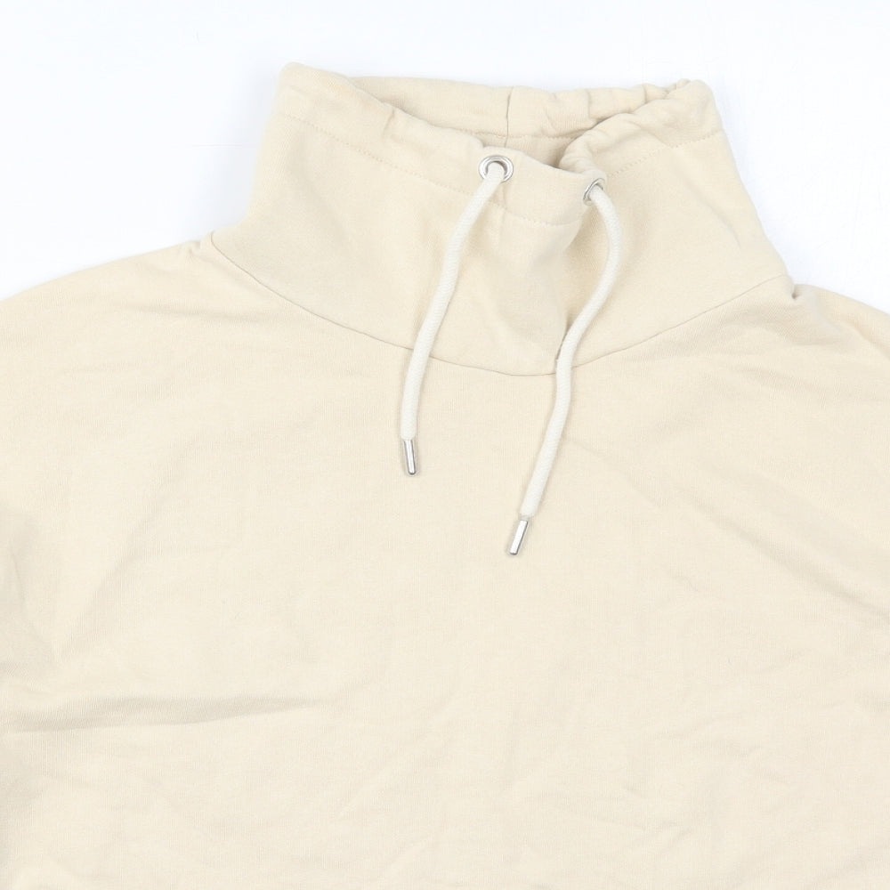 Primark Womens Beige  Cotton Pullover Sweatshirt Size 6  Pullover