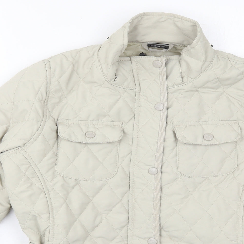 Trespass Womens Beige   Quilted Coat Size M  Zip