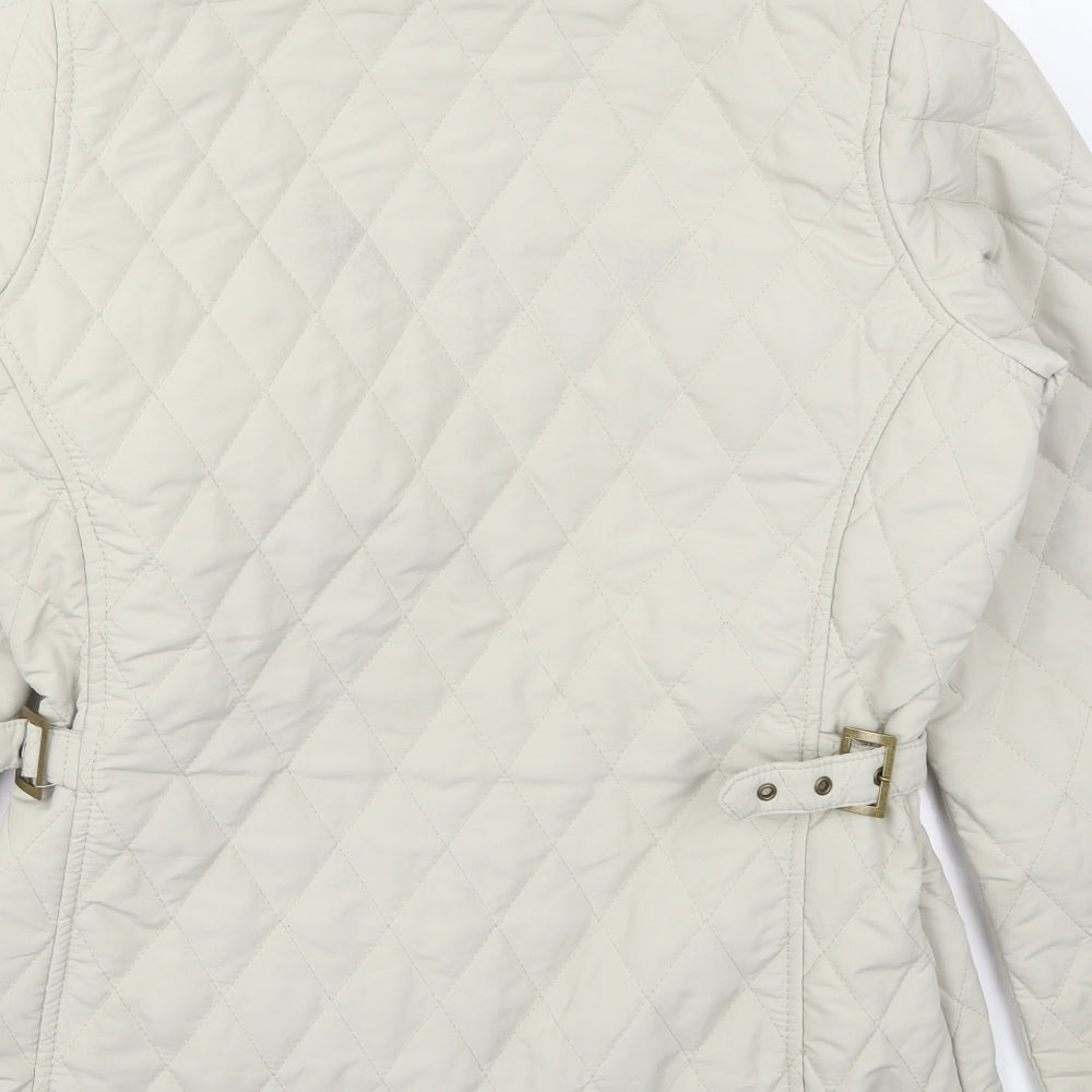 Trespass Womens Beige   Quilted Coat Size M  Zip
