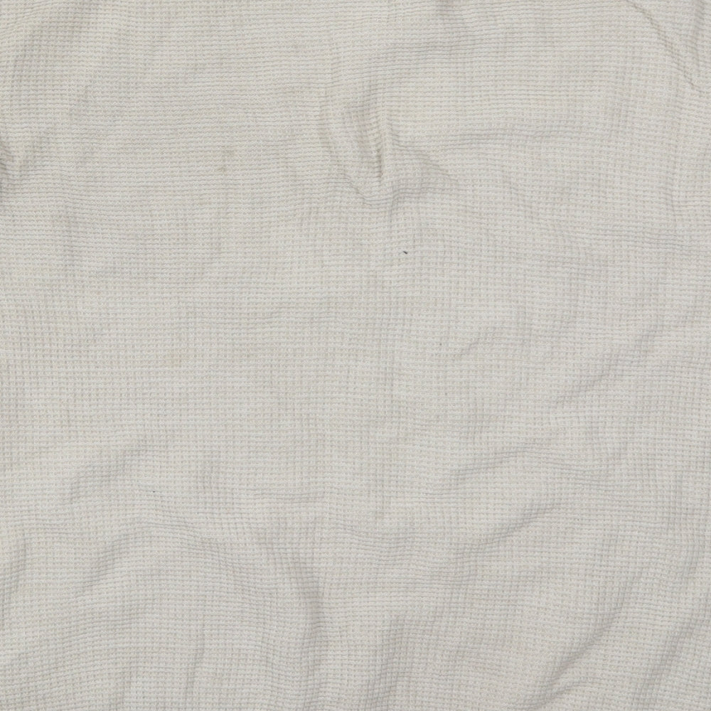 George Mens Beige Crew Neck  Cotton Pullover Jumper Size 2XL