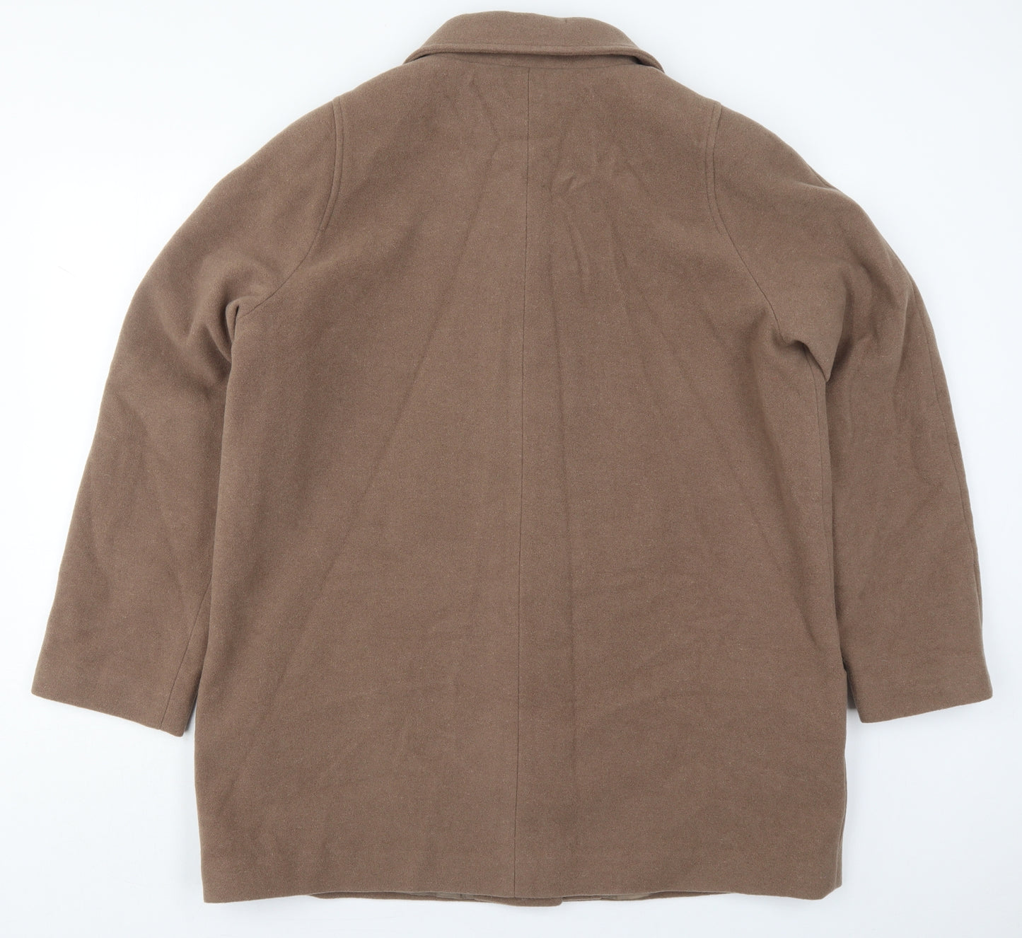 EWM Womens Brown   Pea Coat Coat Size 18  Button