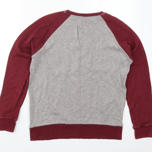 Peacocks Mens Red  Cotton Pullover Sweatshirt Size S   - Regional Detroit