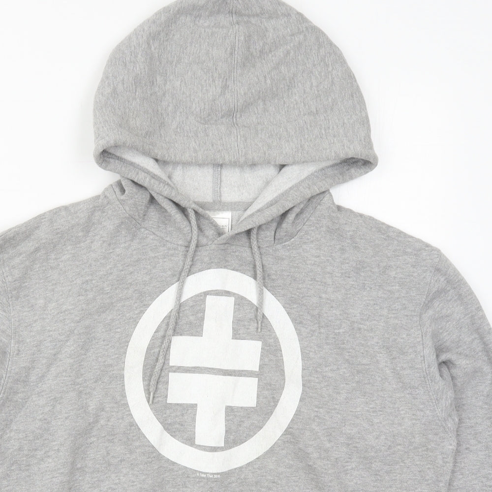 Stedman Mens Grey  Cotton Pullover Hoodie Size S   - Take That