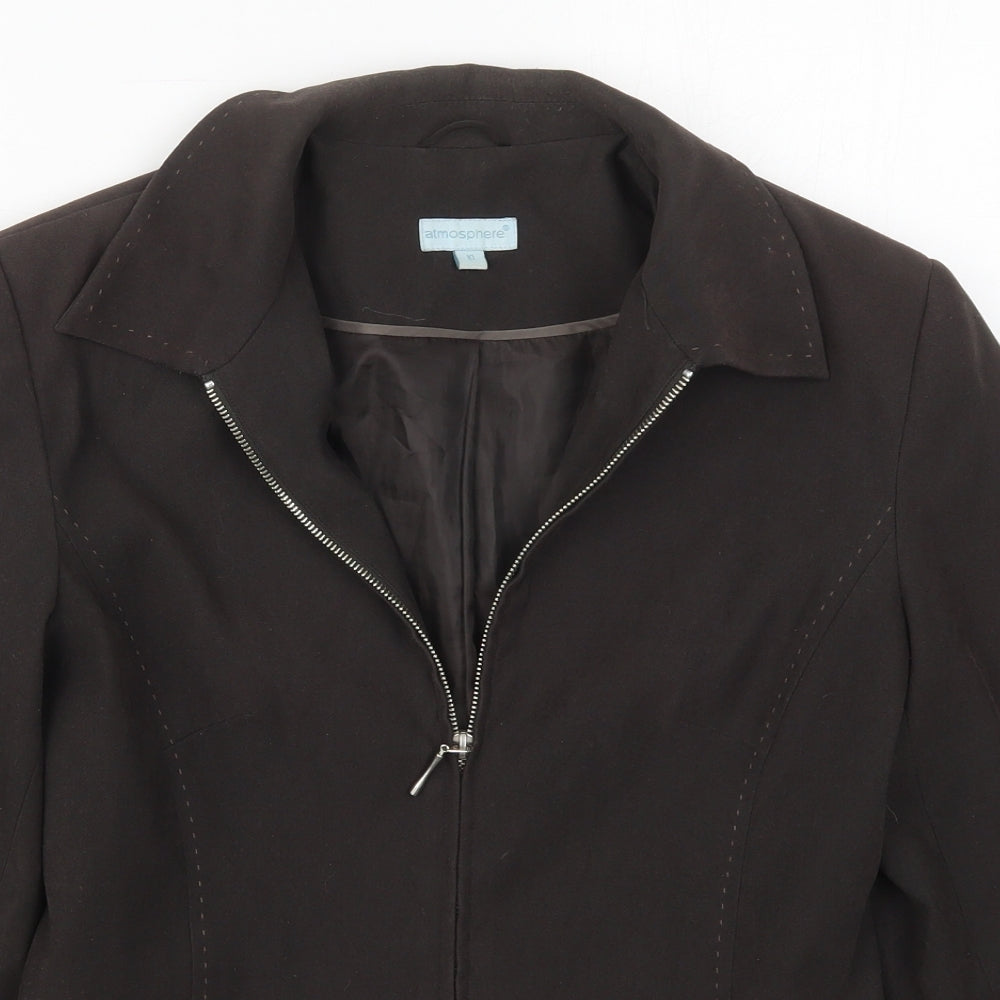 Atmosphere Womens Brown   Jacket  Size 10  Zip