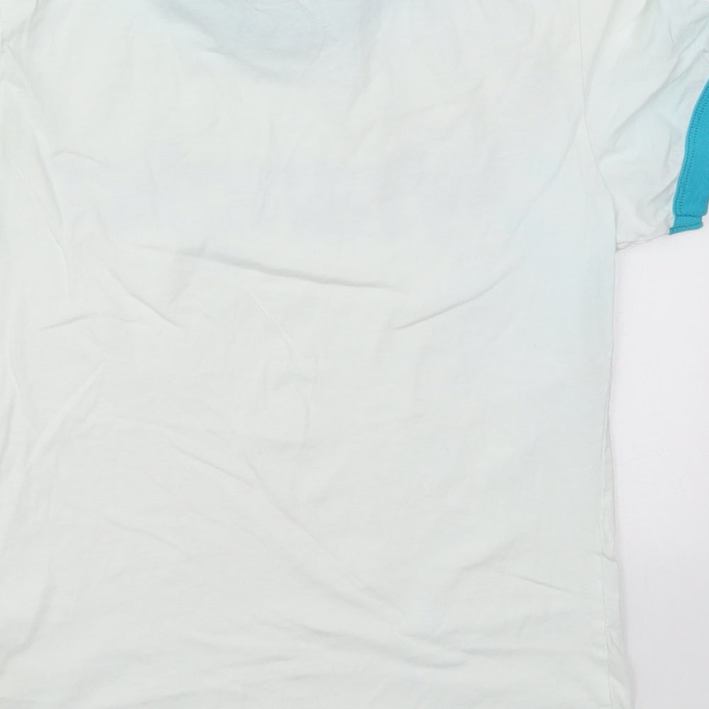 Wrangler Womens White  Cotton Basic T-Shirt Size S Crew Neck