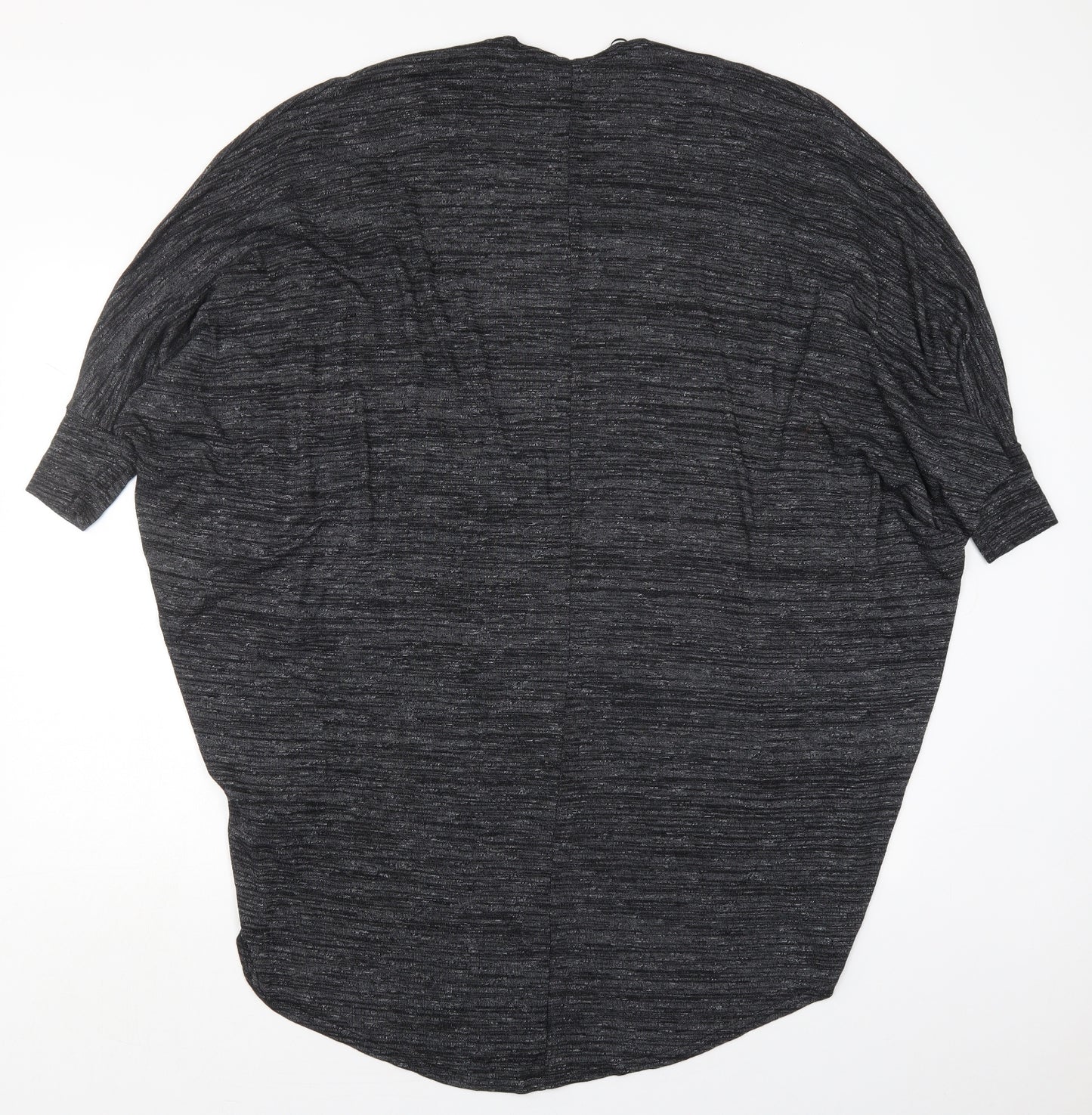 New Look Womens Grey V-Neck  Viscose Cardigan Jumper Size M