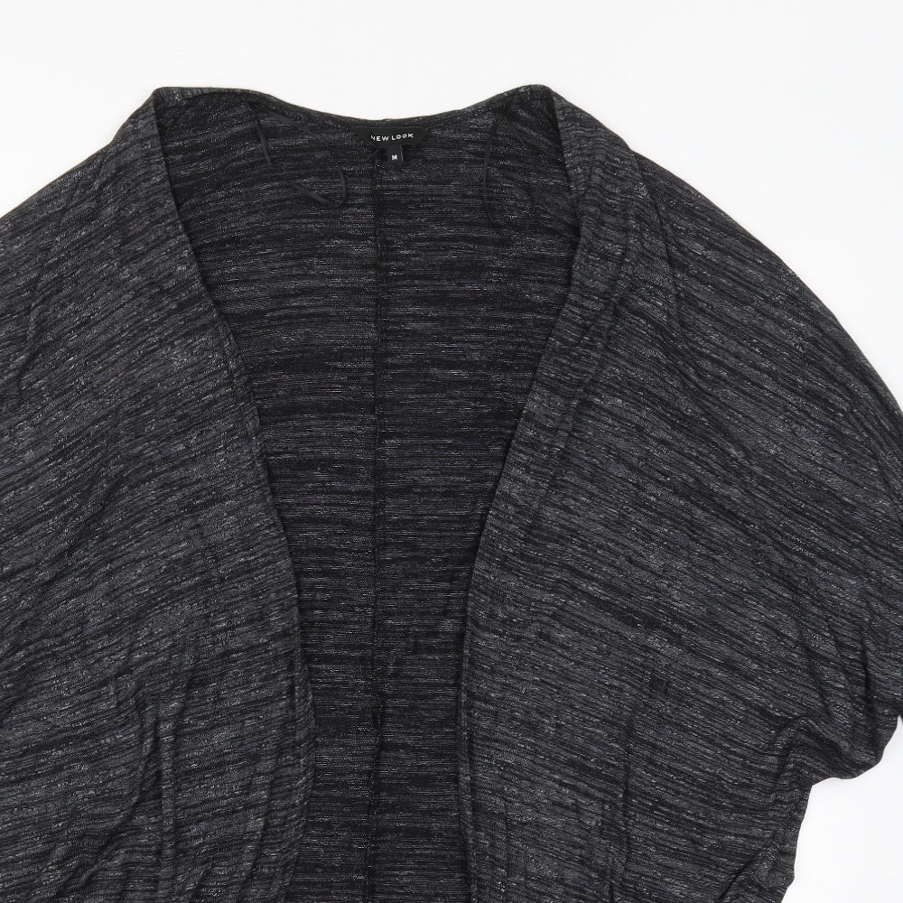 New Look Womens Grey V-Neck  Viscose Cardigan Jumper Size M