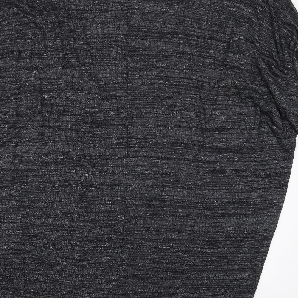 New Look Womens Grey V-Neck  Viscose Cardigan Jumper Size M