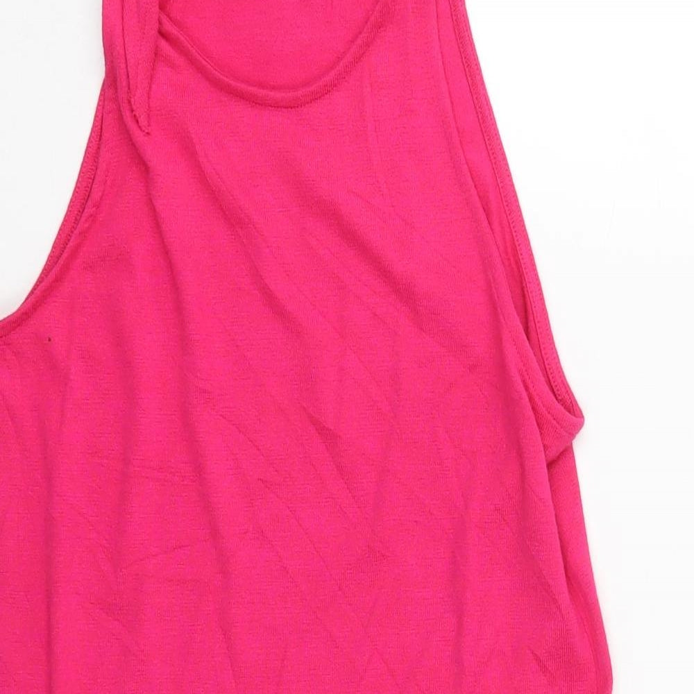 Gap Womens Pink  Polyester Tank Dress  Size XS  Round Neck Pullover