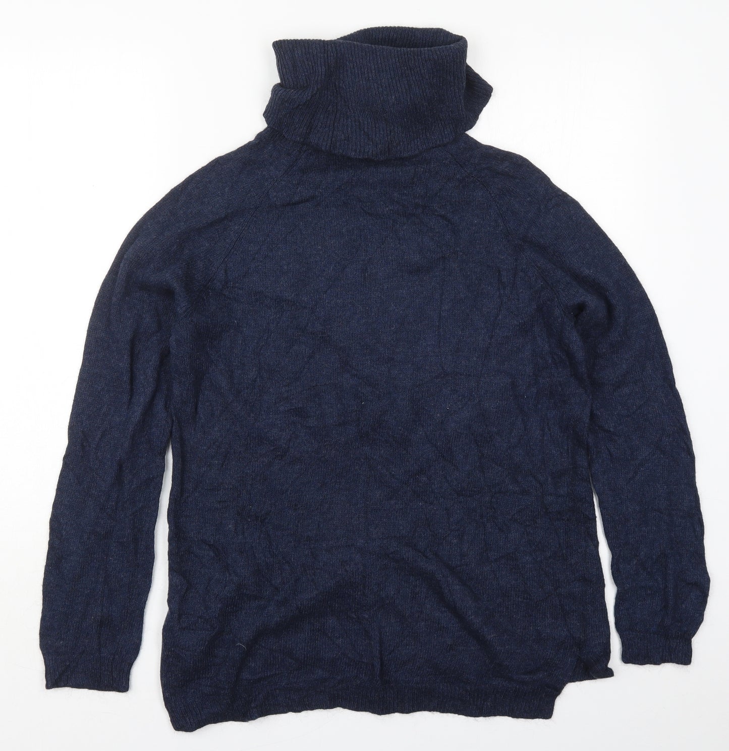 Dorothy Perkins Womens Blue Roll Neck  Viscose Pullover Jumper Size 14