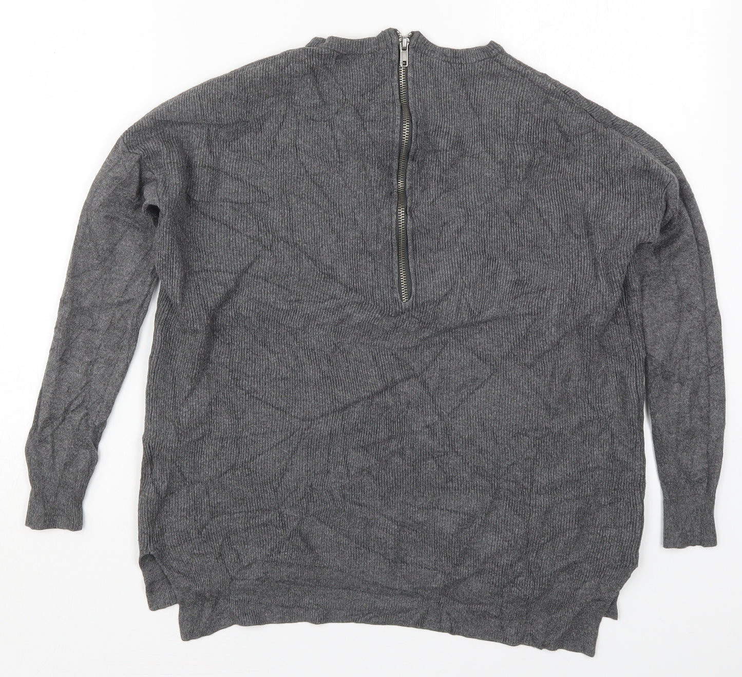 Atmosphere Womens Grey Crew Neck  Viscose Pullover Jumper Size 6