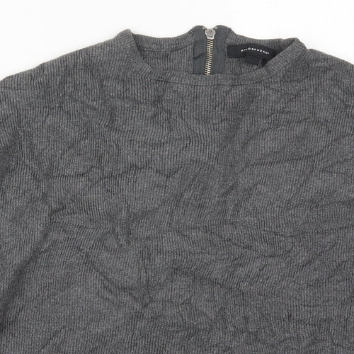 Atmosphere Womens Grey Crew Neck  Viscose Pullover Jumper Size 6