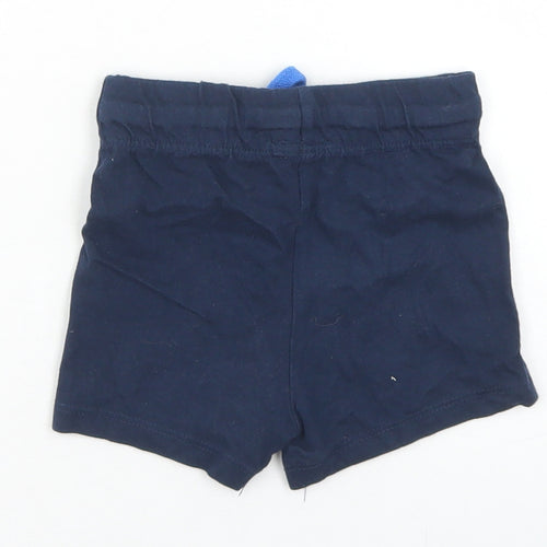 Disney Baby Boys Blue  Cotton Cropped Trousers Size 12 Months  Drawstring - Mickey Mouse
