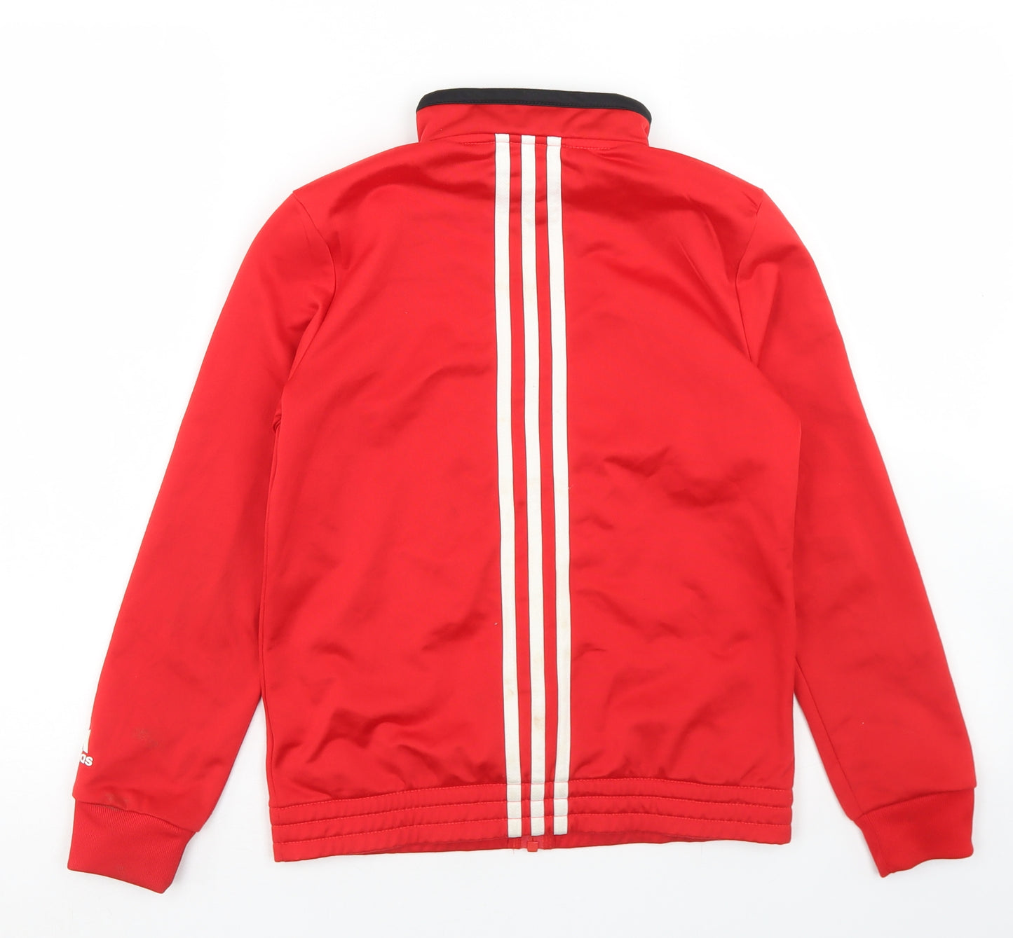 adidas Boys Red   Jacket  Size 9-10 Years  Zip
