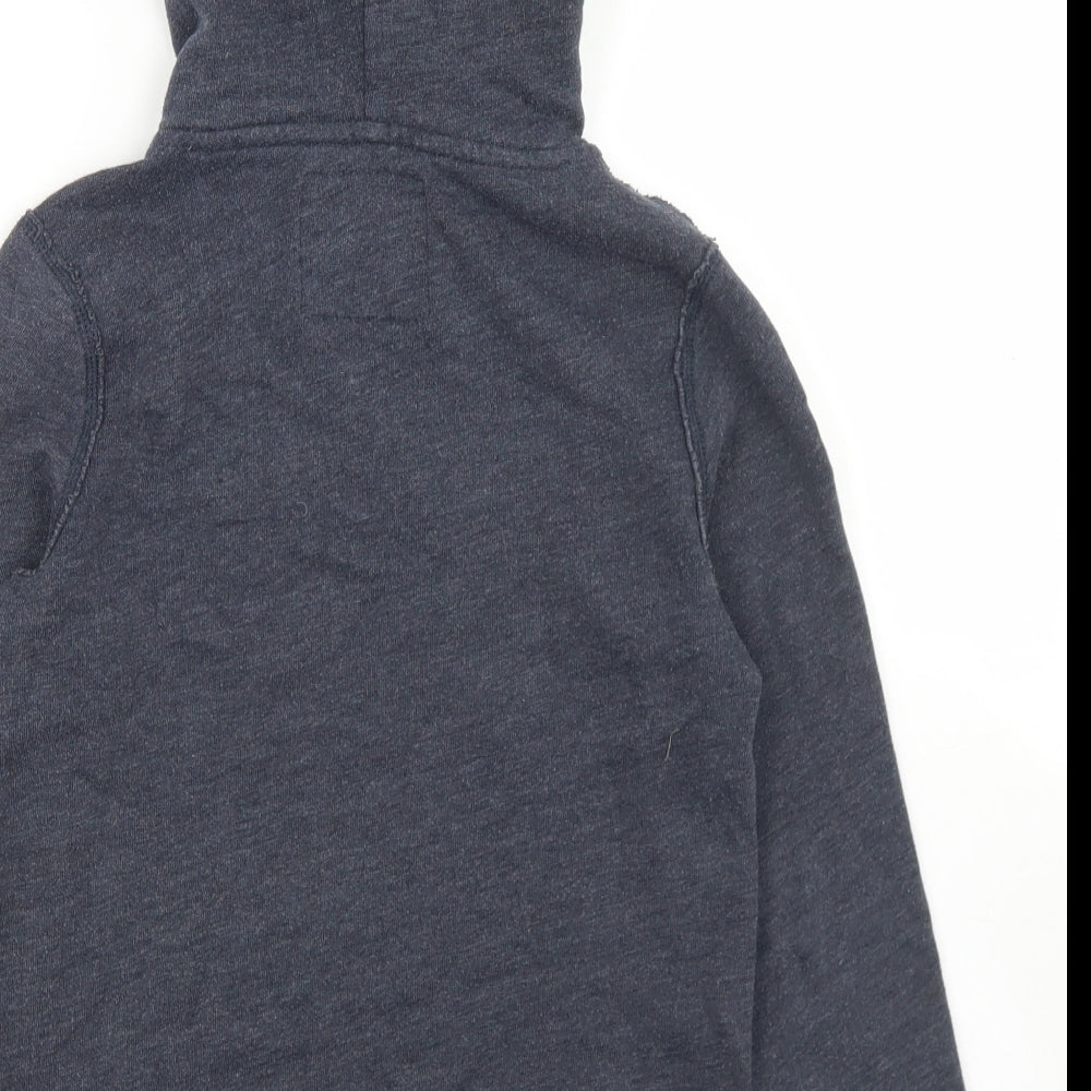 abercrombie kids Boys Blue  Cotton Pullover Hoodie Size 7-8 Years